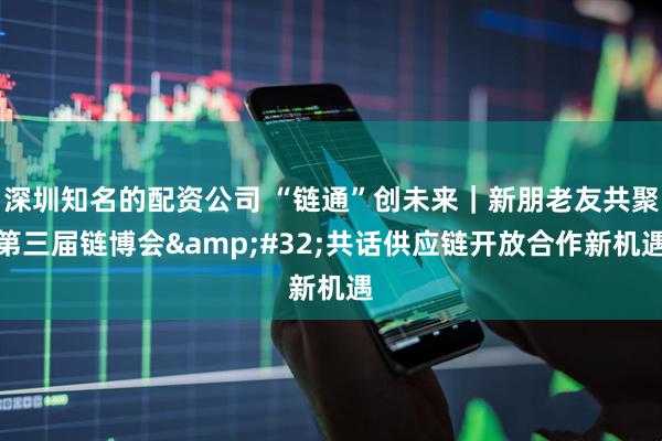 深圳知名的配资公司 “链通”创未来｜新朋老友共聚第三届链博会 共话供应链开放合作新机遇